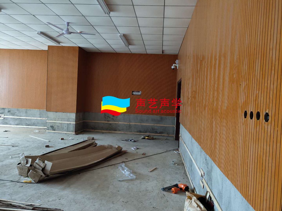 长沙望城二中体育馆空间吸声体案例
